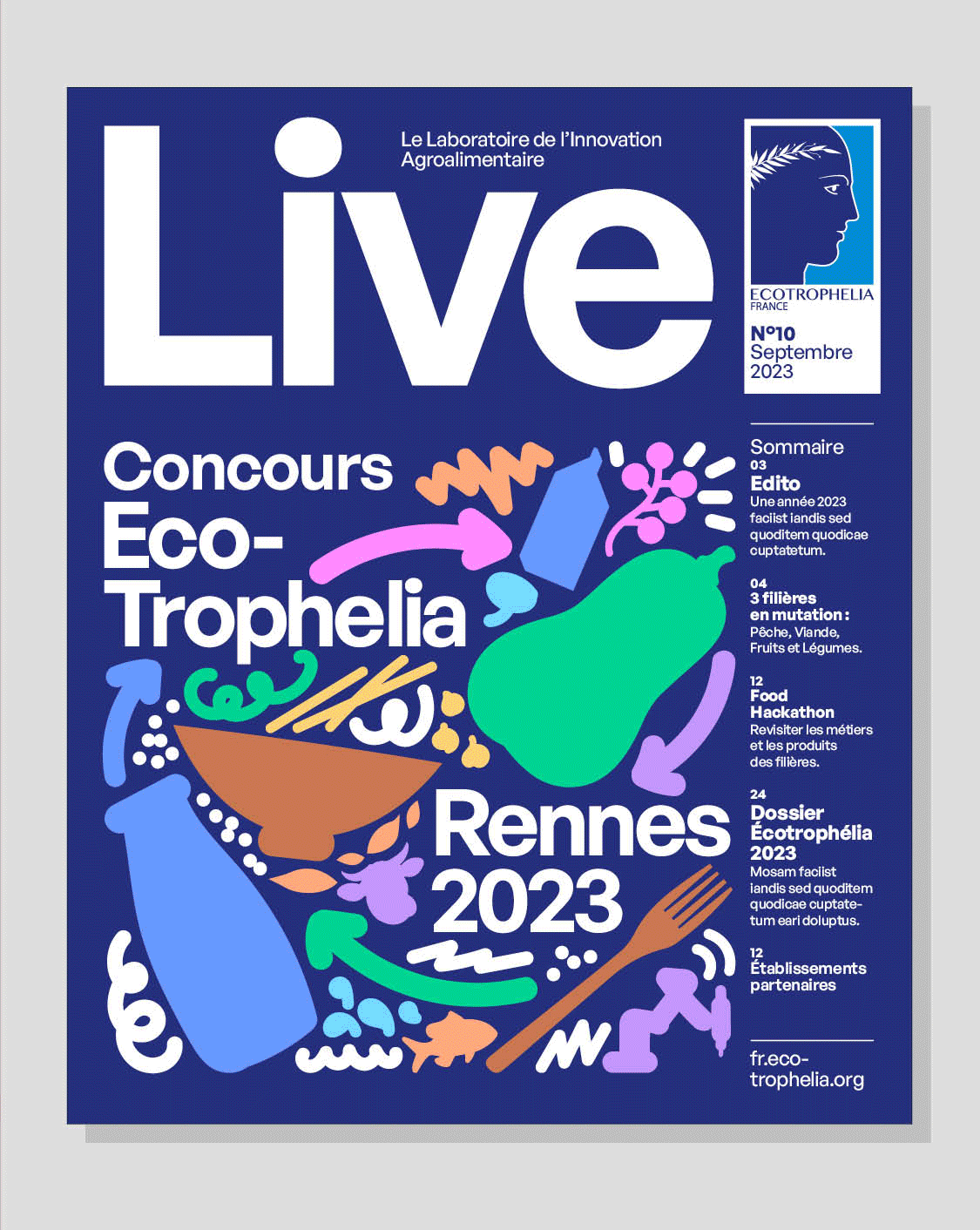 Magazine et affiche du Concours Ecotrophelia