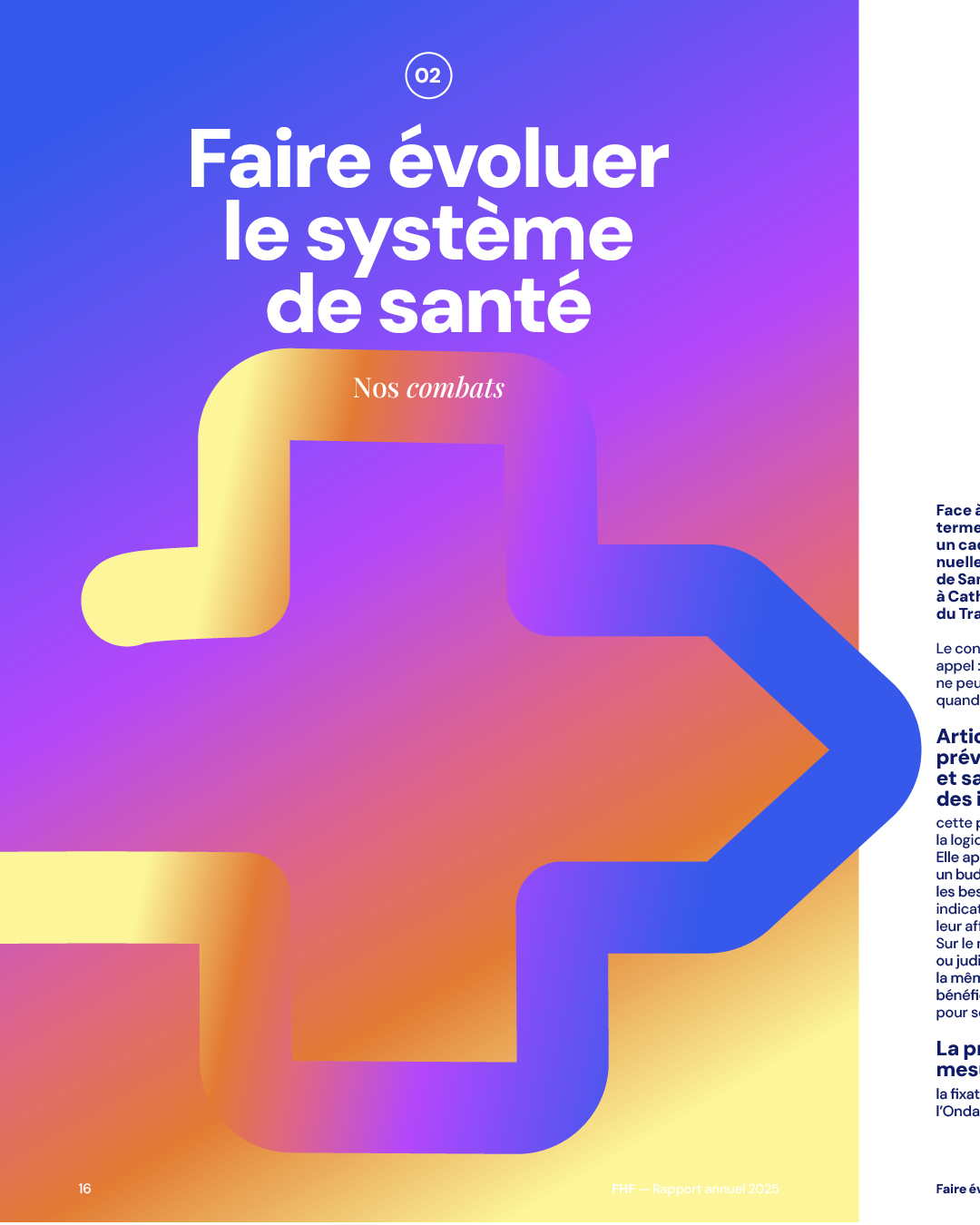 Rapport annuel 2025 de la Fédération Hospitalière Française (FHF).